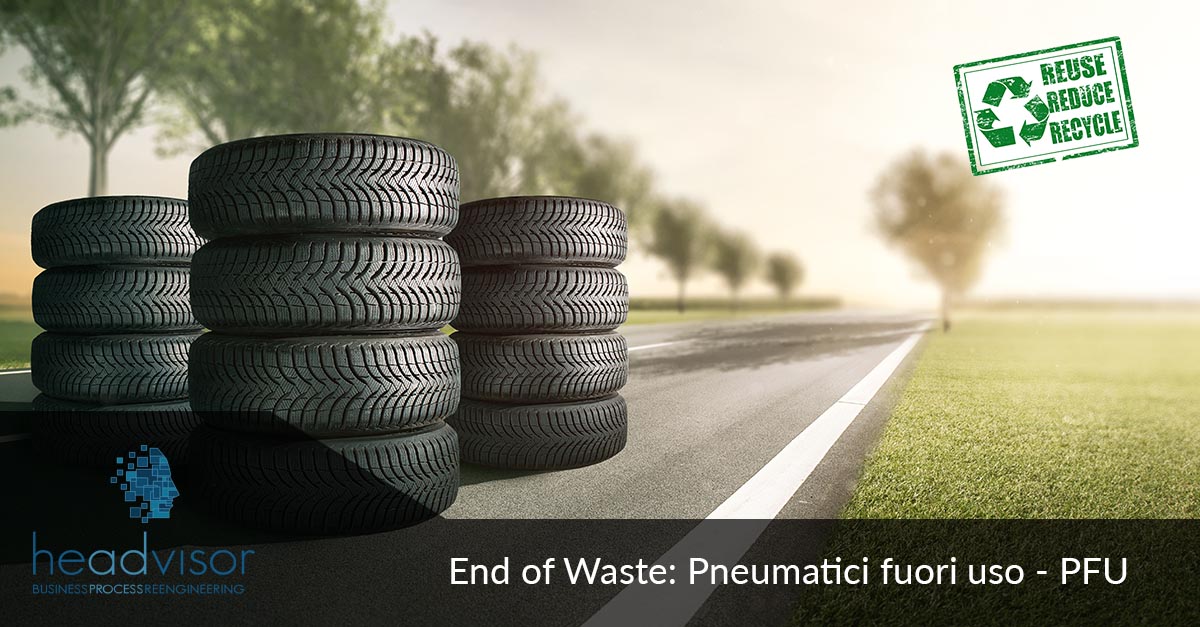 Economia circolare End of waste per gomma riciclata da pneumatici (PFU)
