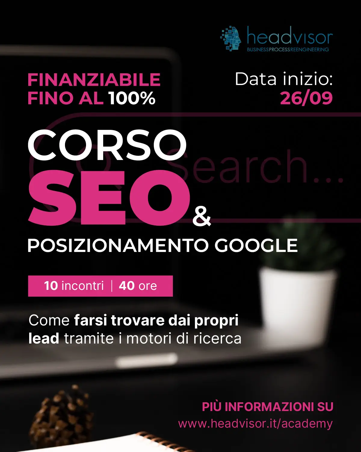 Gli obiettivi del Corso SEO e Posizionamento Google - Headvisor