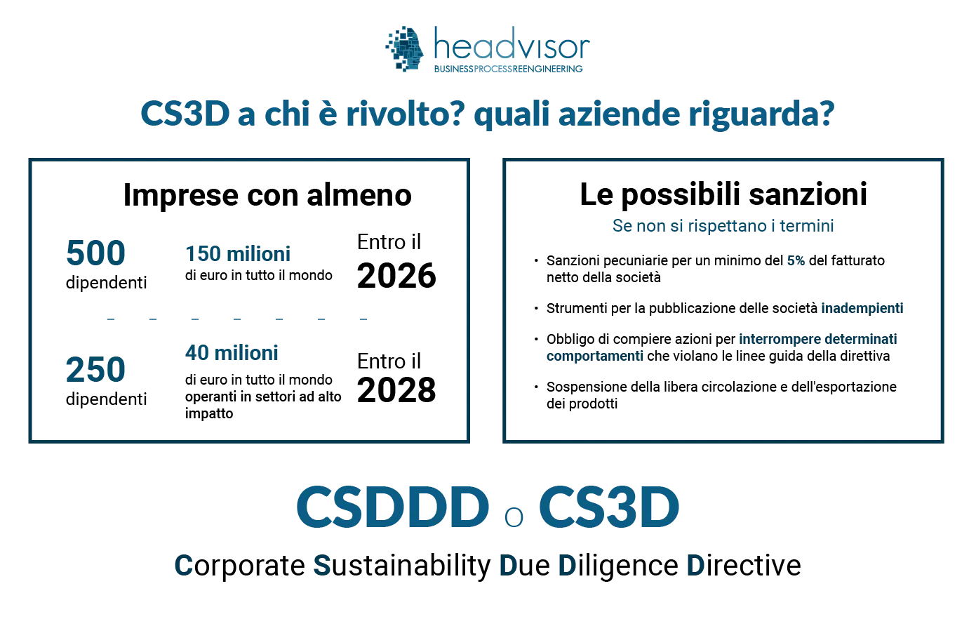 A chi è rivolta la direttiva CSDDD o CS3D - Headvisor