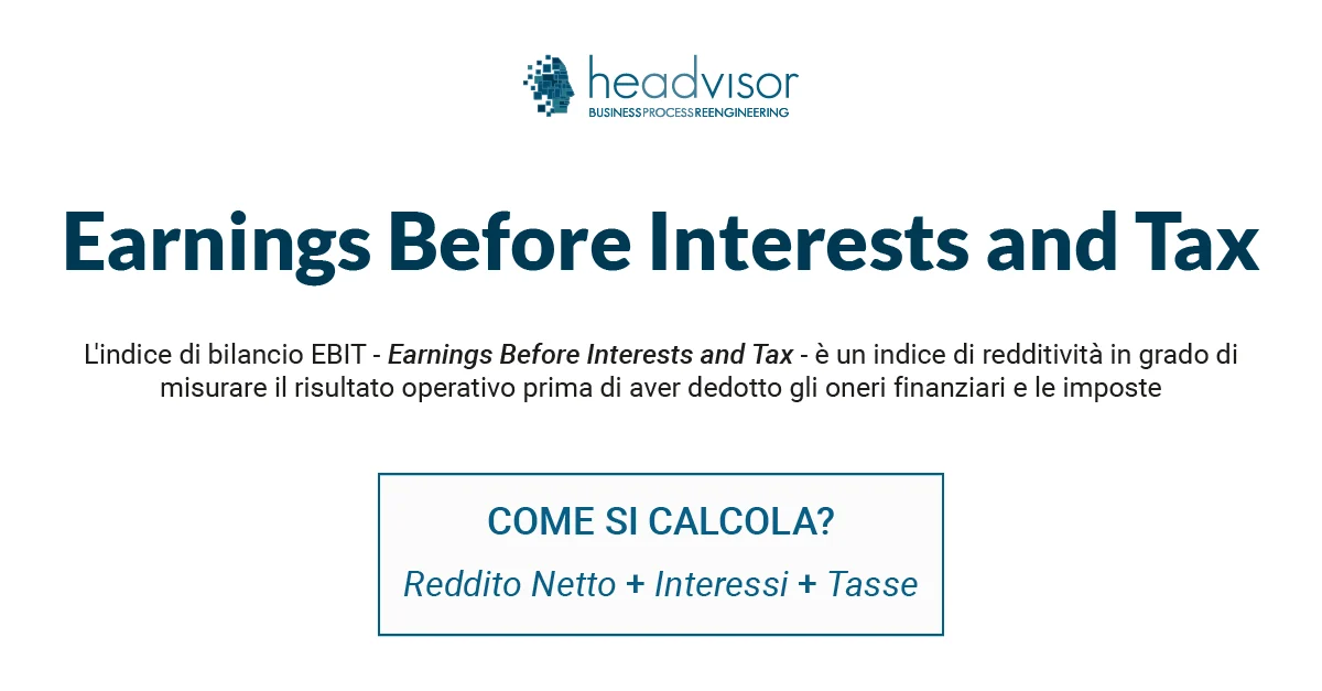 Calcolo dell'indice EBIT - Headvisor