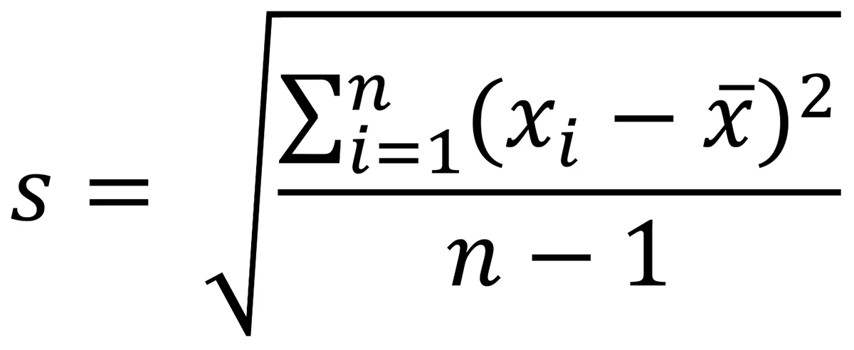 Formula deviazione standard - Headvisor