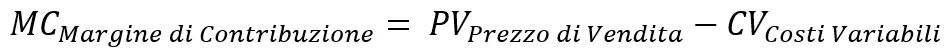 Formula margine di contribuzione - Headvisor