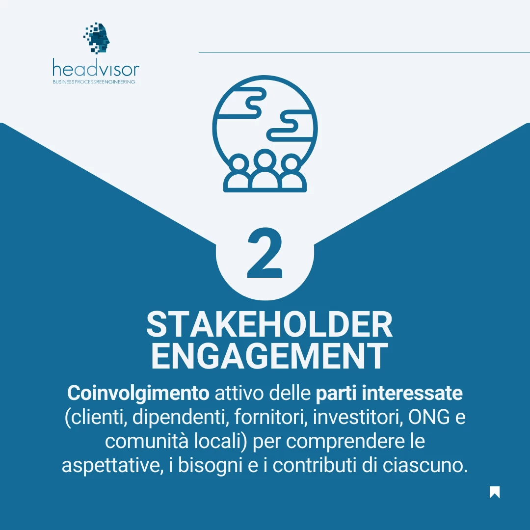 Le fasi del bilancio di sostenibilità: 2 Stakeholders Engagement - Headvisor