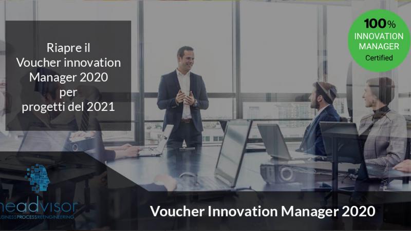 Voucher Innovation Manager, riapre per il 2021