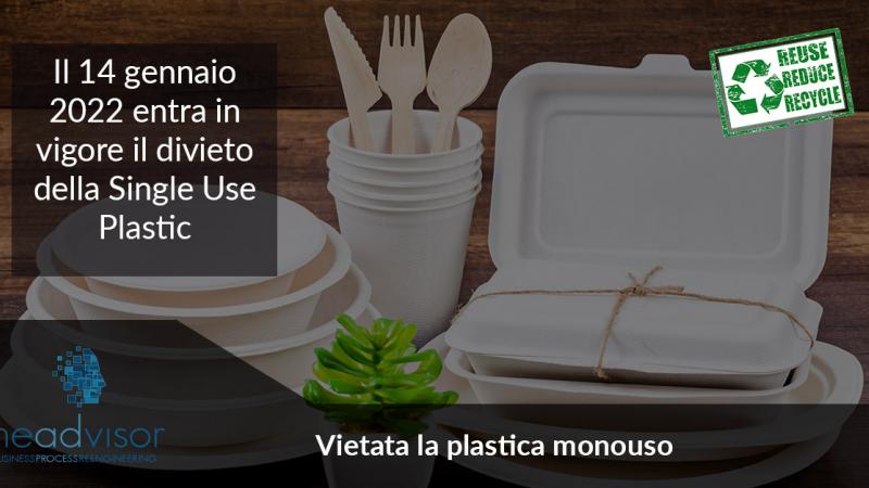 Plastica Monouso: il 14 gennaio 2022 entra in vigore il divieto - Headvisor - Economia Circolare